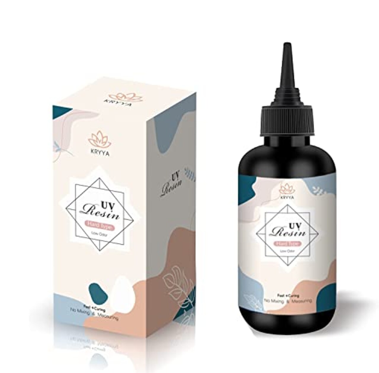 UV Resin 200g Clear Hard Type One Minute Fast Curing Transparent Ultraviolet Curing UV Resin for Craft Decoration DIY Earring Pendant Seal Jewelry Making…